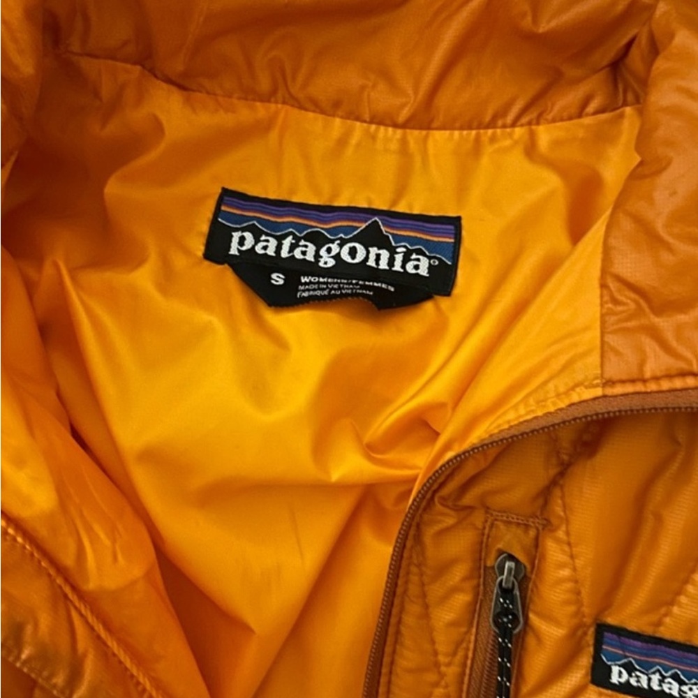 PATAGONIA Nano Puff Pullover Jacket Diamond Quilted Orange Women's Size S - Picture 4 of 11